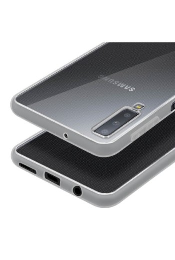 Protezione integrale 360°: Cover morbida trasparente + Pellicola vetro temperato per Samsung Galaxy A7 2018