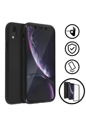 Cover Protettiva Integrale Fronte / Retro Nero per Apple iPhone XR