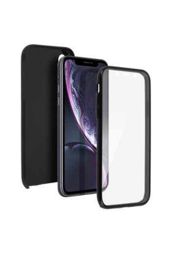 Cover Protettiva Integrale Fronte / Retro Nero per Apple iPhone XR