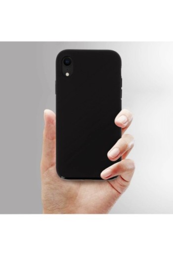 Cover Protettiva Integrale Fronte / Retro Nero per Apple iPhone XR