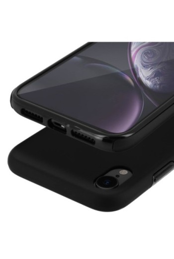 Cover Protettiva Integrale Fronte / Retro Nero per Apple iPhone XR