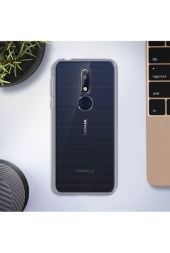 Cover protettiva in Silicone Gel Flessibile e Resistente – trasparente per Nokia 7.1
