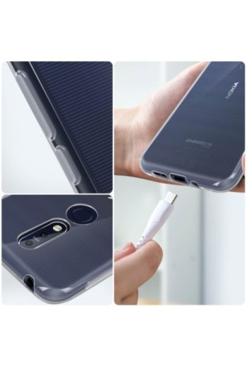 Cover protettiva in Silicone Gel Flessibile e Resistente – trasparente per Nokia 7.1