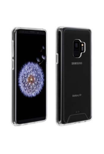 Cover rigida contorno Bumper collezione Crystal - Ultra-trasparente per Samsung Galaxy S9