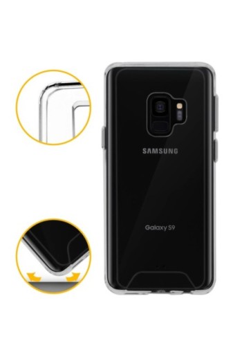 Cover rigida contorno Bumper collezione Crystal - Ultra-trasparente per Samsung Galaxy S9