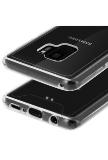 Cover rigida contorno Bumper collezione Crystal - Ultra-trasparente per Samsung Galaxy S9
