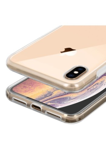 Cover Integrale fronte morbido + retro rigido Collezione 360° - Trasparente per Apple iPhone XS Max