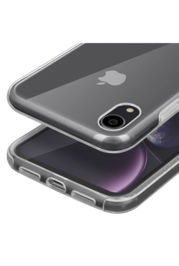 Cover Integrale fronte morbido + retro rigido Collezione 360° - Trasparente per Apple iPhone XR