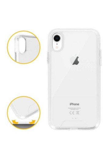 Cover rigida contorno Bumper collezione Crystal - Ultra-trasparente per Apple iPhone XR