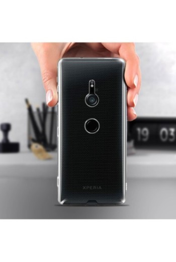 Cover in Silicone Gel Infrangibile trasparente per Sony Xperia XZ3