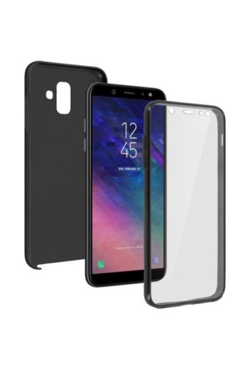 Cover Protettiva Integrale Fronte / Retro Nero per Samsung Galaxy A6