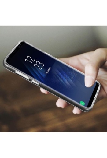 Cover rigida contorno Bumper collezione Crystal - Ultra-trasparente per Samsung Galaxy S8 Plus