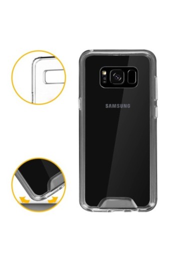 Cover rigida contorno Bumper collezione Crystal - Ultra-trasparente per Samsung Galaxy S8 Plus