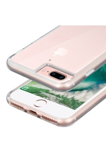 Cover rigida contorno Bumper collezione Crystal - Ultra-trasparente per iPhone 6 Plus / 6S Plus / 7 Plus / 8 Plus