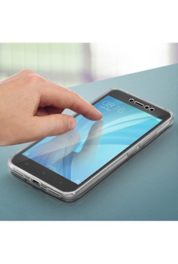 Cover Silicone Fronte-Retro Ultra Trasparente 100% Touch per Xiaomi Redmi Note 5A