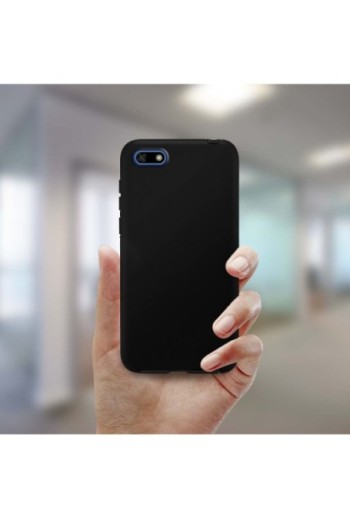 Cover Protettiva Integrale Fronte / Retro Nera per Huawei Y5 2018 / Honor 7S
