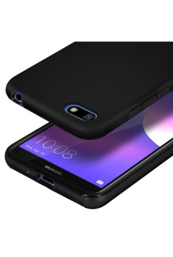 Cover Protettiva Integrale Fronte / Retro Nera per Huawei Y5 2018 / Honor 7S