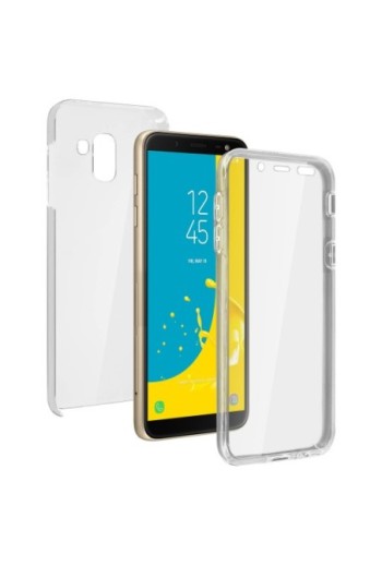 Cover Protettiva Integrale Fronte / Retro Trasparente per Samsung Galaxy J6