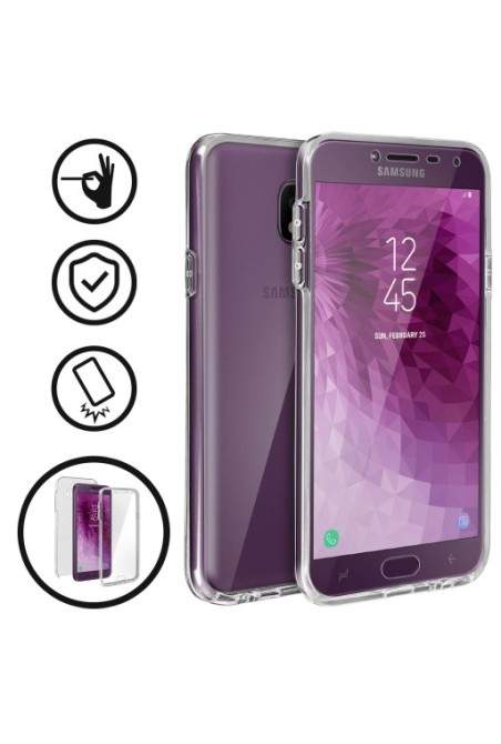 Cover Protettiva Integrale Fronte / Retro Trasparente per Samsung Galaxy J4