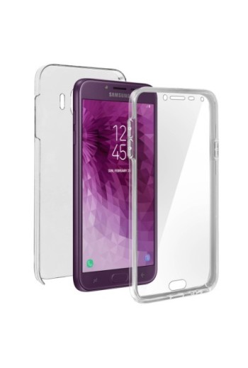 Cover Protettiva Integrale Fronte / Retro Trasparente per Samsung Galaxy J4