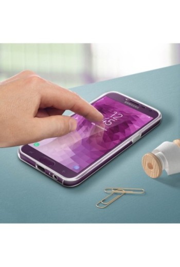 Cover Protettiva Integrale Fronte / Retro Trasparente per Samsung Galaxy J4