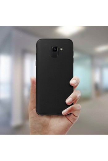 Cover Protettiva Integrale Fronte / Retro Nera per Samsung Galaxy J6