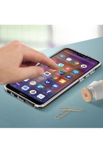 Cover Protettiva Integrale Fronte / Retro trasparente per Huawei P20 Lite