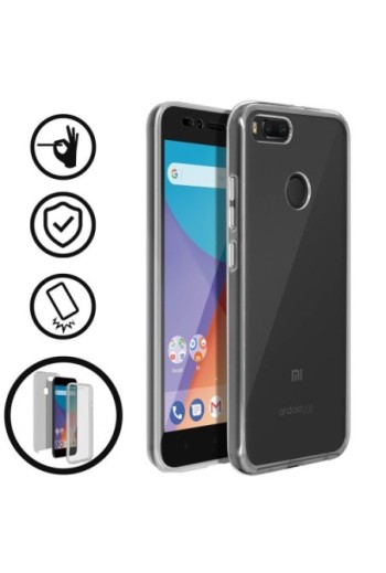Cover Protettiva Integrale Fronte / Retro trasparente per Xiaomi Mi A1