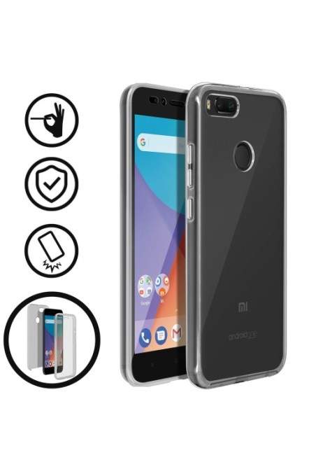 Cover Protettiva Integrale Fronte / Retro trasparente per Xiaomi Mi A1