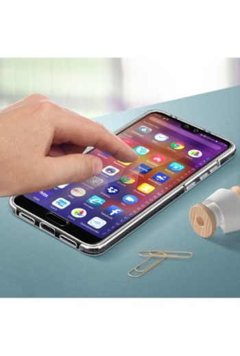 Cover Protettiva Integrale Fronte / Retro trasparente per Huawei P20 Pro