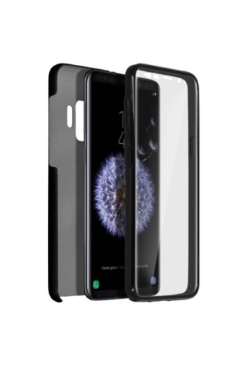 Cover Protettiva Integrale Fronte / Retro nera per Samsung Galaxy S9