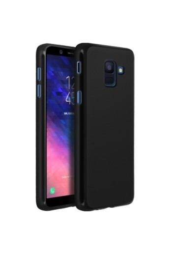 Cover in Silicone Gel Infrangibile Nera per Samsung Galaxy J6