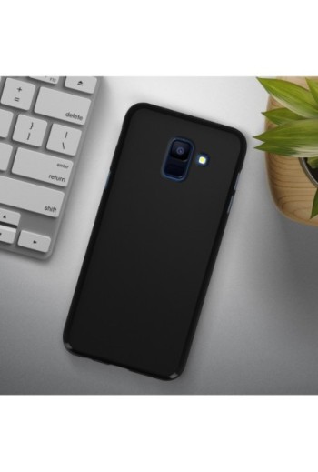 Cover in Silicone Gel Infrangibile Nera per Samsung Galaxy J6