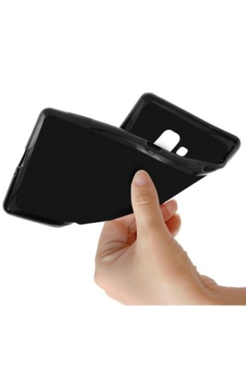 Cover in Silicone Gel Infrangibile Nera per Samsung Galaxy J6