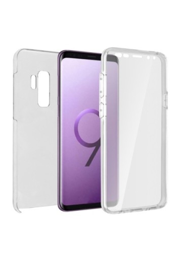 Cover Protettiva Integrale Fronte / Retro trasparente per Samsung Galaxy S9 Plus