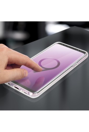 Cover Protettiva Integrale Fronte / Retro trasparente per Samsung Galaxy S9 Plus