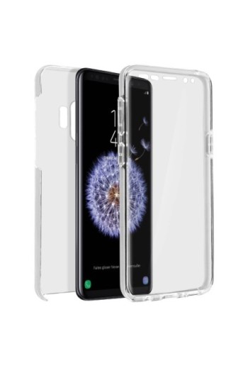 Cover Protettiva Integrale Fronte / Retro trasparente per Samsung Galaxy S9