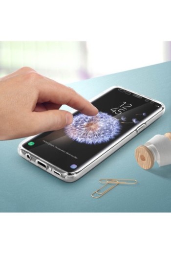 Cover Protettiva Integrale Fronte / Retro trasparente per Samsung Galaxy S9