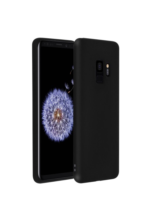 Cover Slim in Silicone Gel Nera per Samsung Galaxy S9
