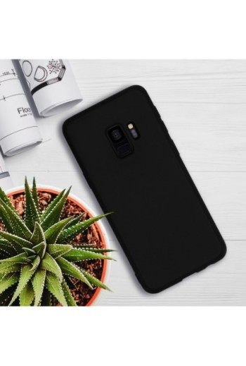 Cover Slim in Silicone Gel Nera per Samsung Galaxy S9