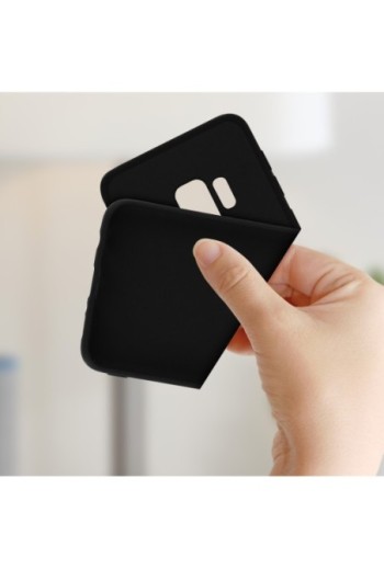 Cover Slim in Silicone Gel Nera per Samsung Galaxy S9