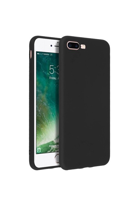 Cover silicone gel Soft Touch Nera per Apple iPhone 7 Plus / 8 Plus