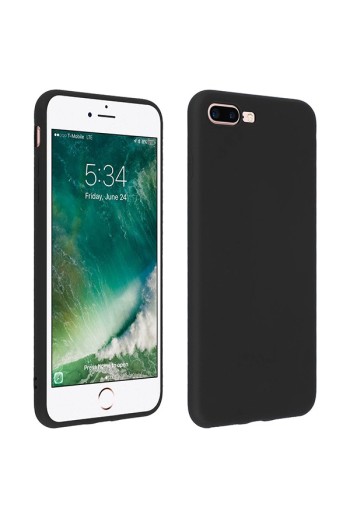 Cover silicone gel Soft Touch Nera per Apple iPhone 7 Plus / 8 Plus