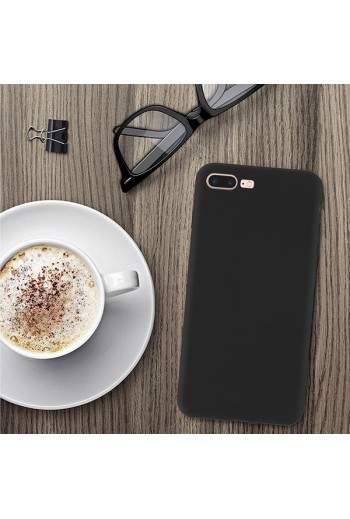 Cover silicone gel Soft Touch Nera per Apple iPhone 7 Plus / 8 Plus