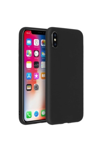 Cover silicone gel Soft Touch Nera per Apple iPhone X / XS