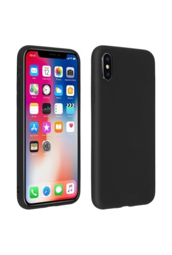 Cover silicone gel Soft Touch Nera per Apple iPhone X / XS