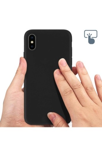 Cover silicone gel Soft Touch Nera per Apple iPhone X / XS