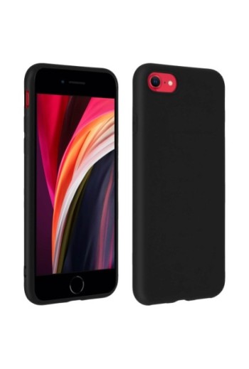 Cover silicone gel Soft Touch Nera per Apple iPhone SE 2022 2020 / iPhone 8 7