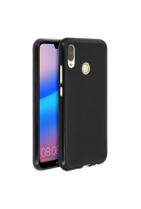 Cover in Silicone Gel Infrangibile Nera per Huawei P20 Lite