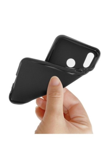 Cover in Silicone Gel Infrangibile Nera per Huawei P20 Lite